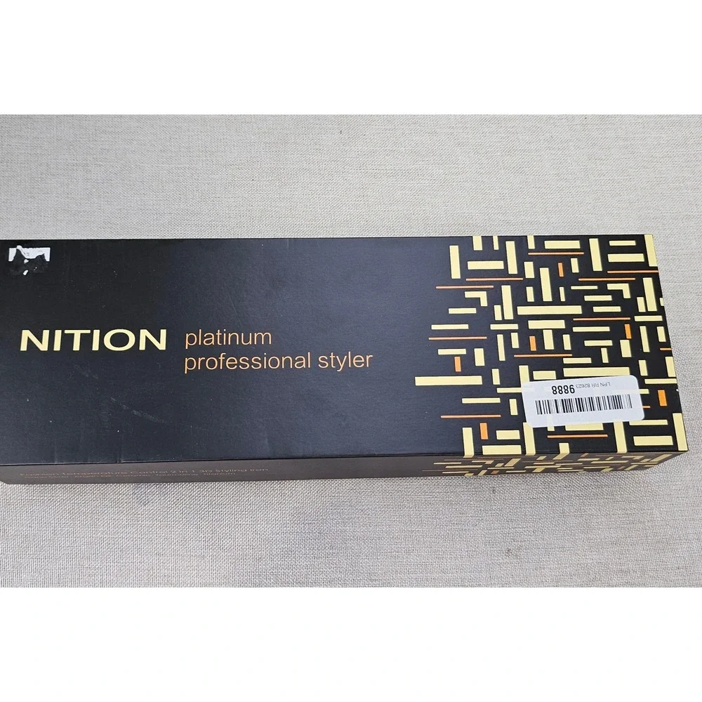 NITION Platinum Professional Styler Hair Curling Iron Gold 21 Dual Voltage 450F